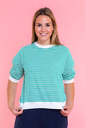 Hallie Stripe Lounge Top