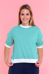 Hallie Stripe Lounge Top