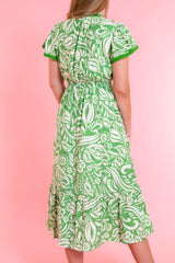 Savannah Sage Midi Dress