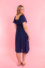 Midnight Grace Midi Dress