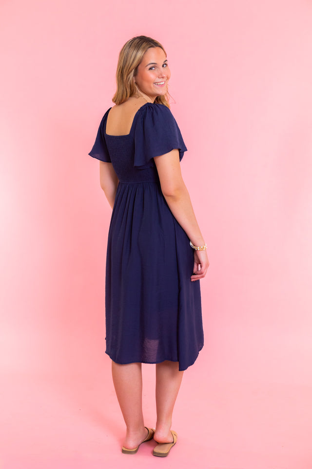 Midnight Grace Midi Dress