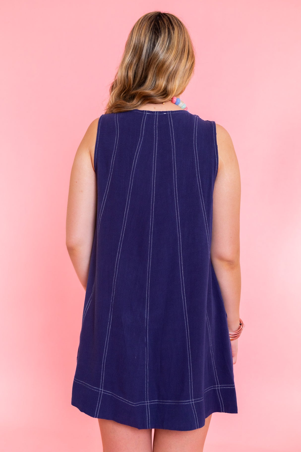 Navy Nora Swing Dress