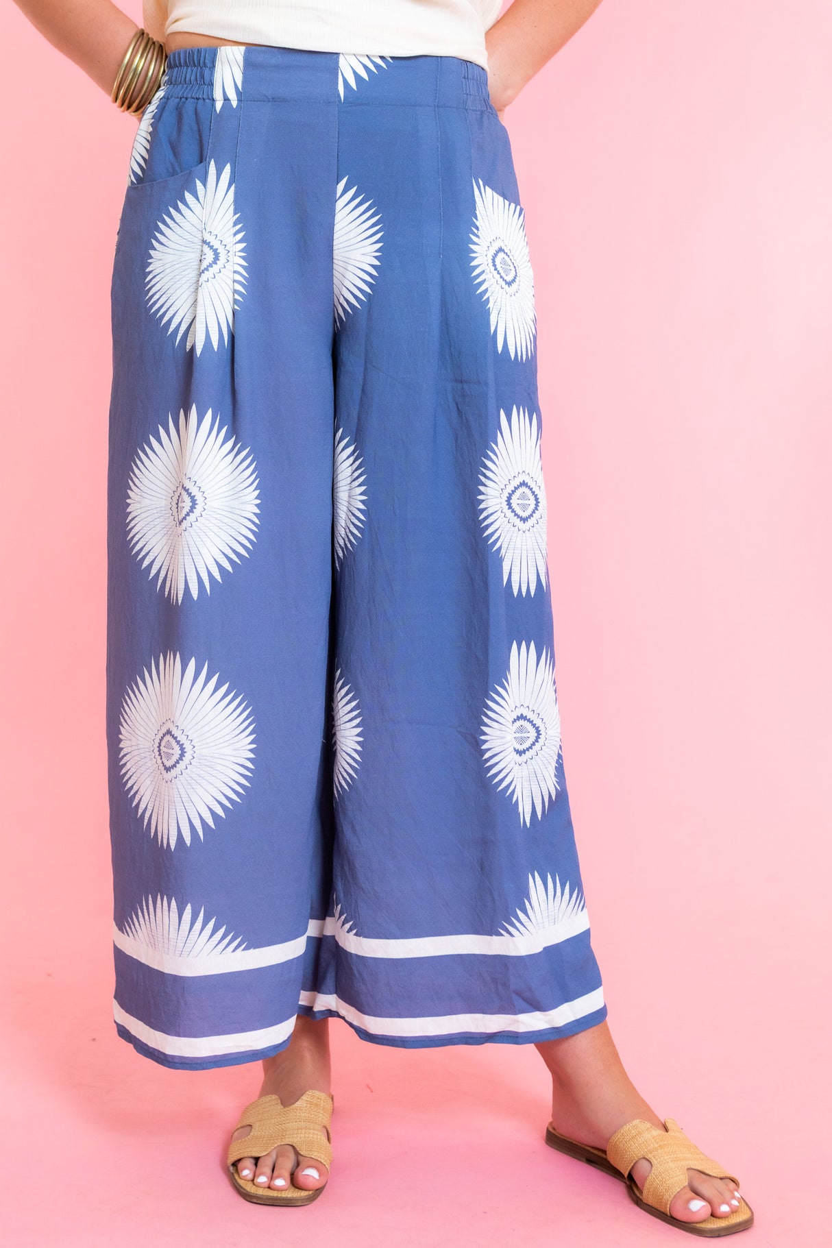 Ellie Blue Skies Palazzo Pants