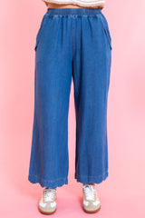 Millie Mae Scallop Denim Pants