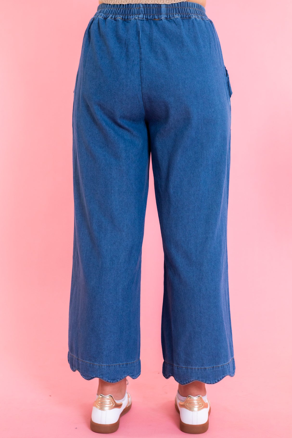 Millie Mae Scallop Denim Pants