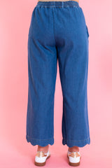 Millie Mae Scallop Denim Pants