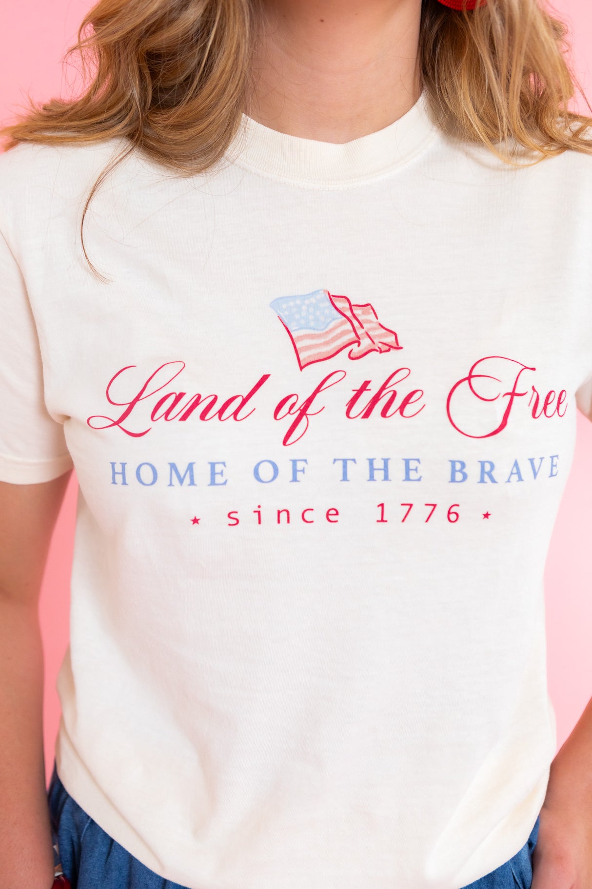 Land of the Free Watercolor Tee