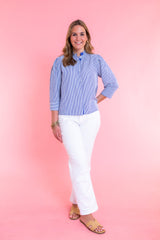 Charlotte Lane Stripe Blouse
