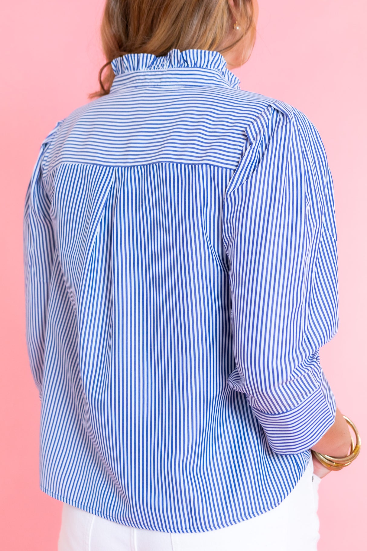 Charlotte Lane Stripe Blouse