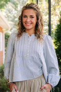 Emilia Plaid Blouse