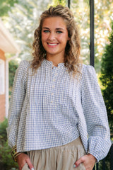 Emilia Plaid Blouse