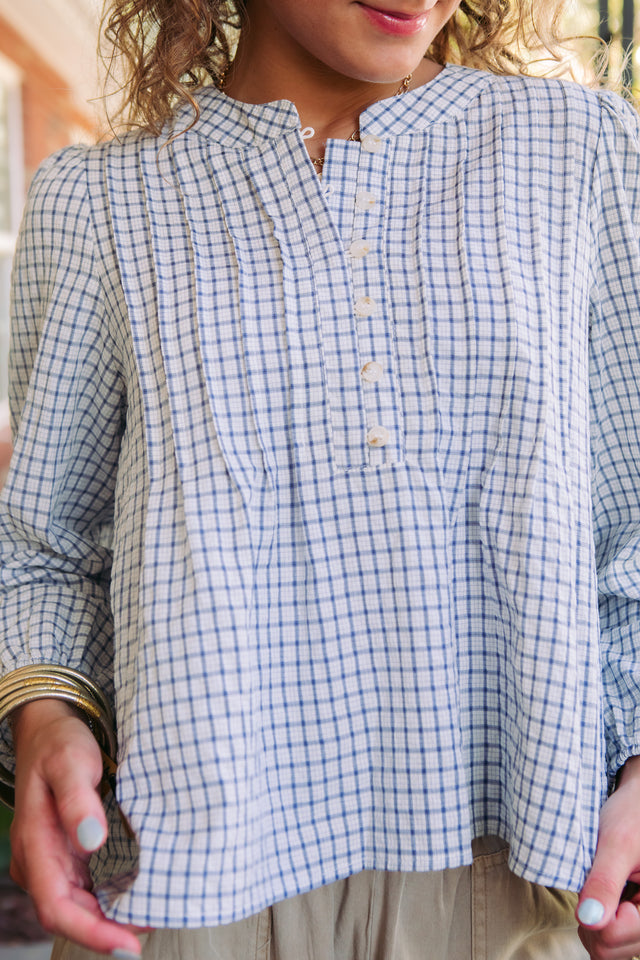 Emilia Plaid Blouse