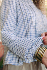 Emilia Plaid Blouse