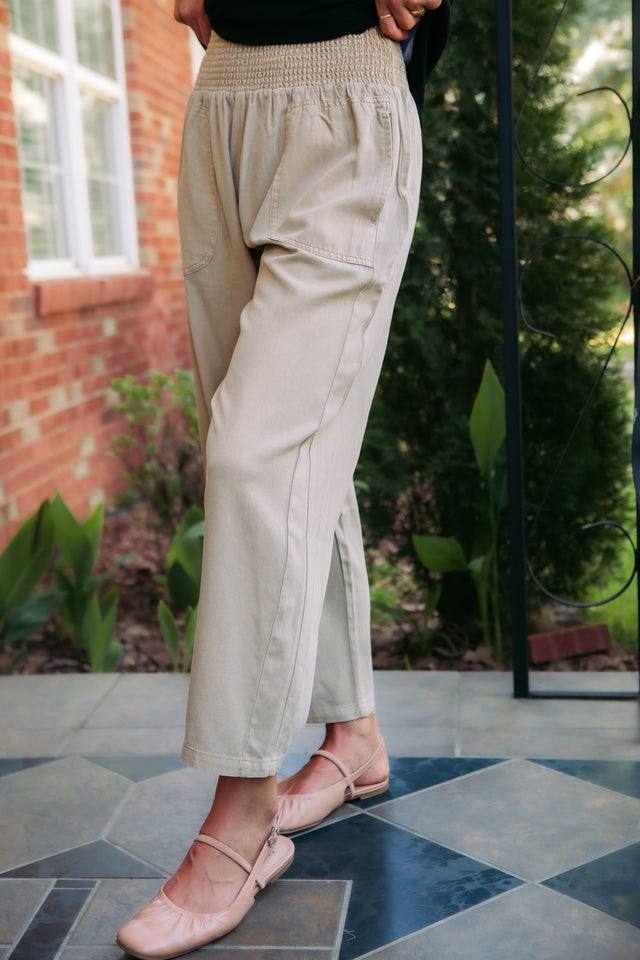 Sienna Smocked Wide Leg Pants