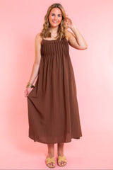Delaney Chocolate Maxi Dress