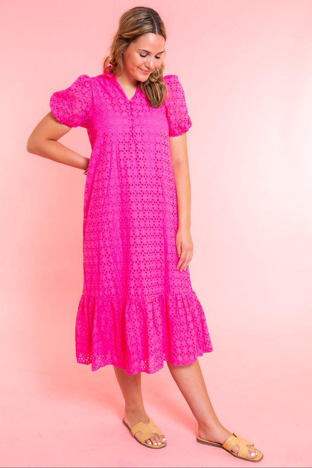 Mallory Eyelet Midi Dress
