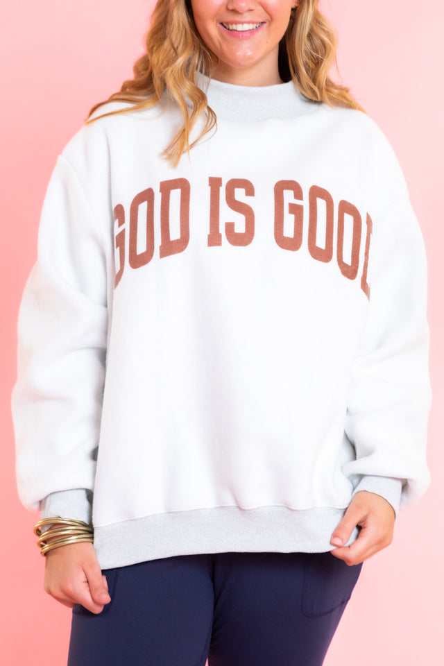 Jesus & God Is Good Reversible Mock Neck