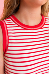 Reagan Americana Stripe Midi Dress