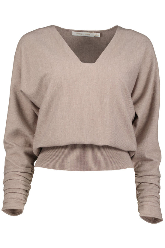 Load image into Gallery viewer, Ava Ruche Sleeve Sweater
