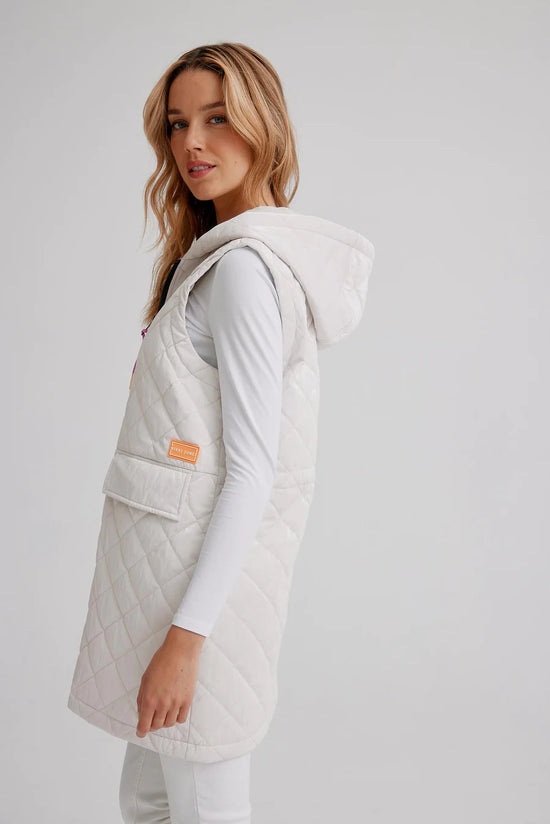 Nikki Jones Diamond Quilted Hooded Vest