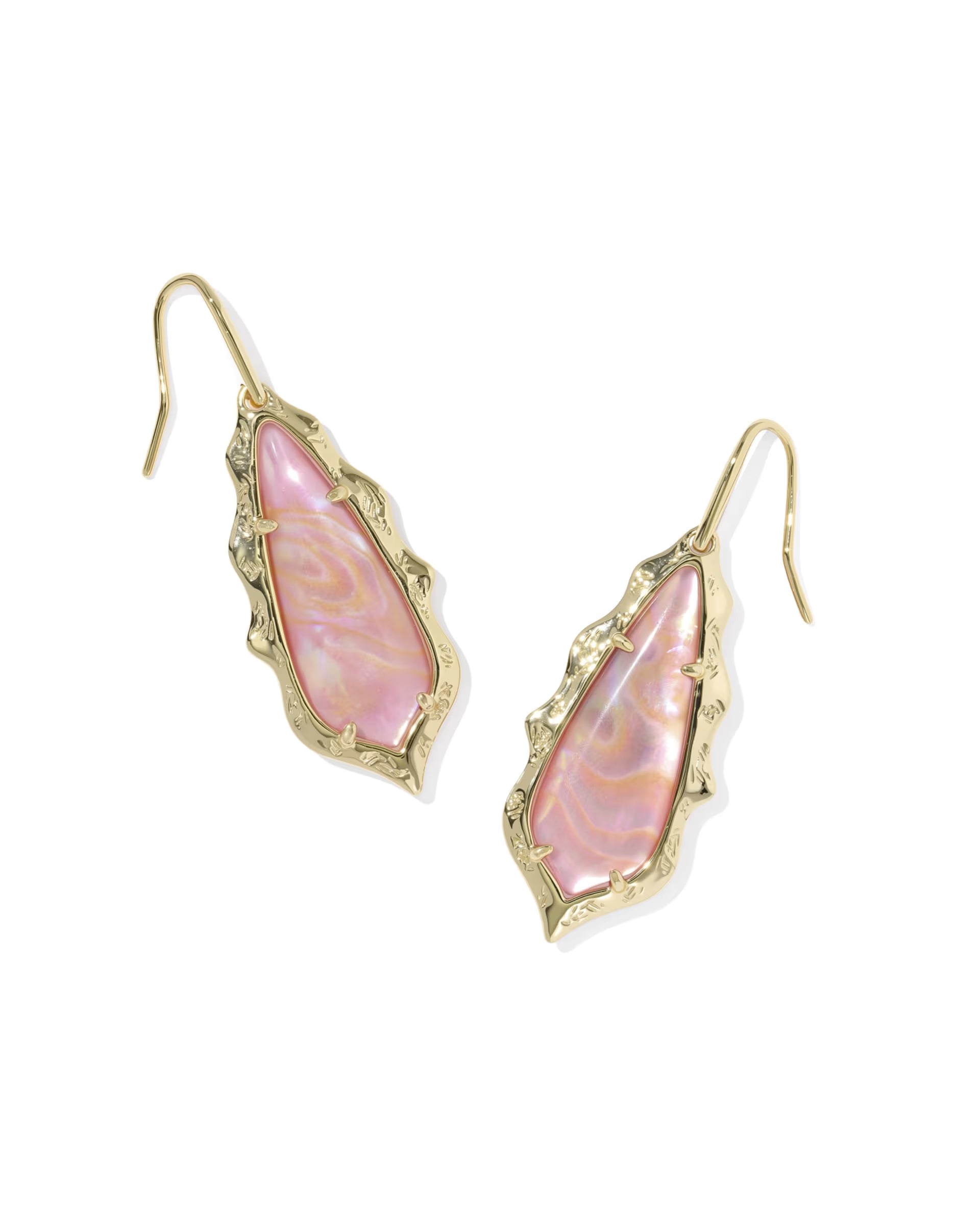 Kendra Scott | Adriana Scallop Frame Gold Drop Earrings