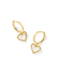 Kendra Scott | Ari Heart Gold Huggie Earrings