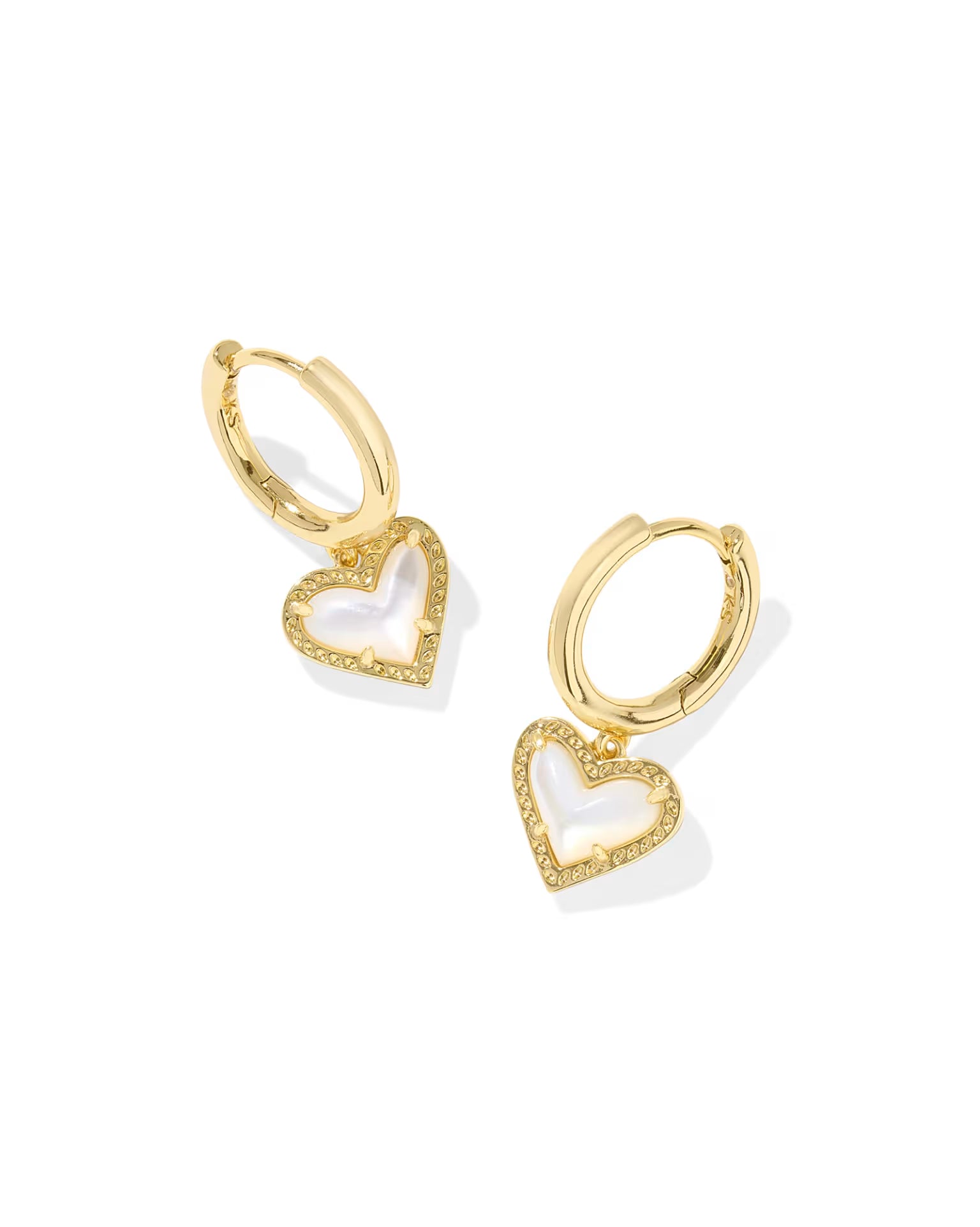 Kendra Scott | Ari Heart Gold Huggie Earrings