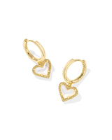 Kendra Scott | Ari Heart Gold Huggie Earrings