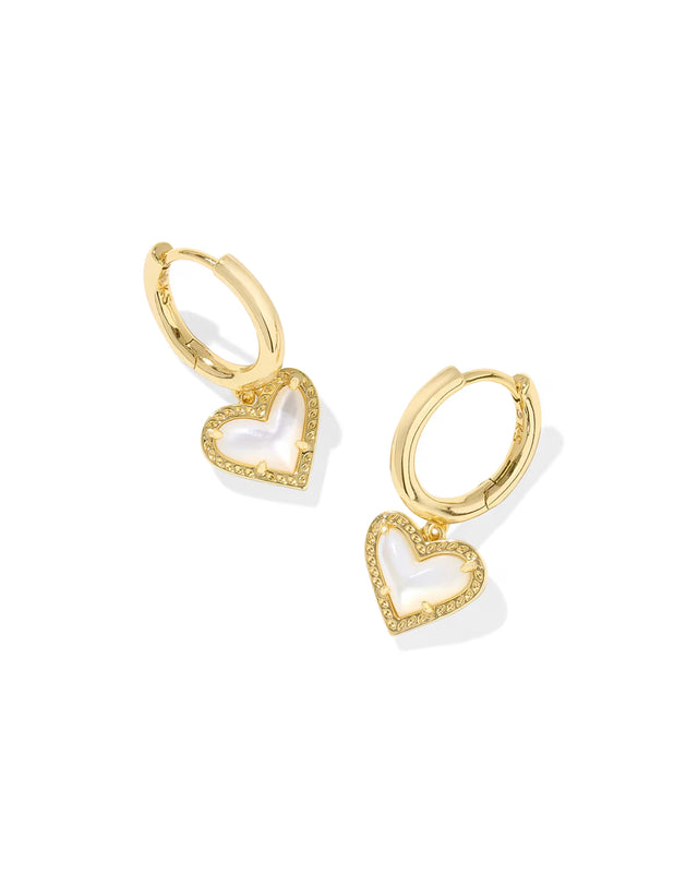 Kendra Scott | Ari Heart Gold Huggie Earrings