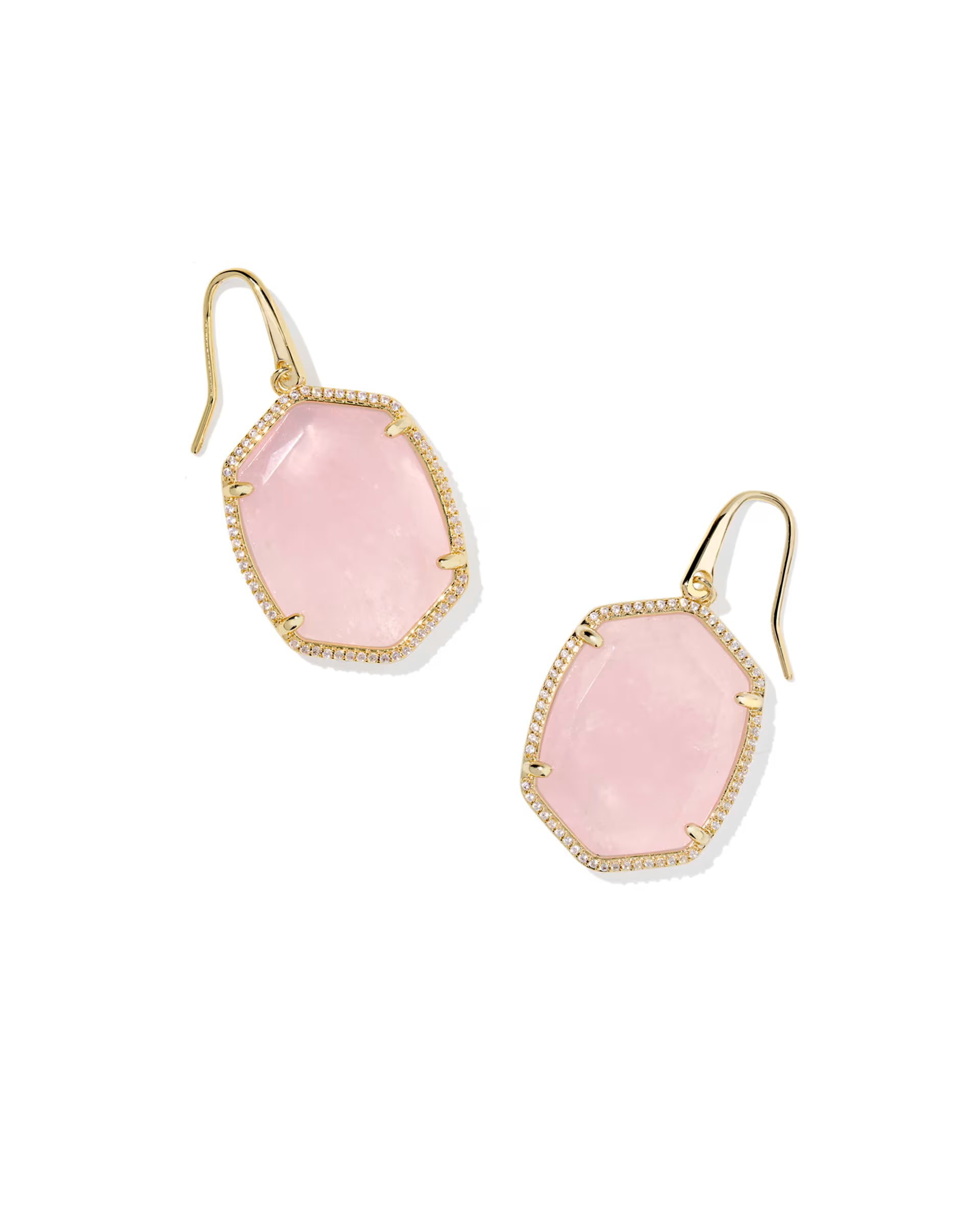 Kendra Scott | Daphne Pave Gold Frame Drop Earrings