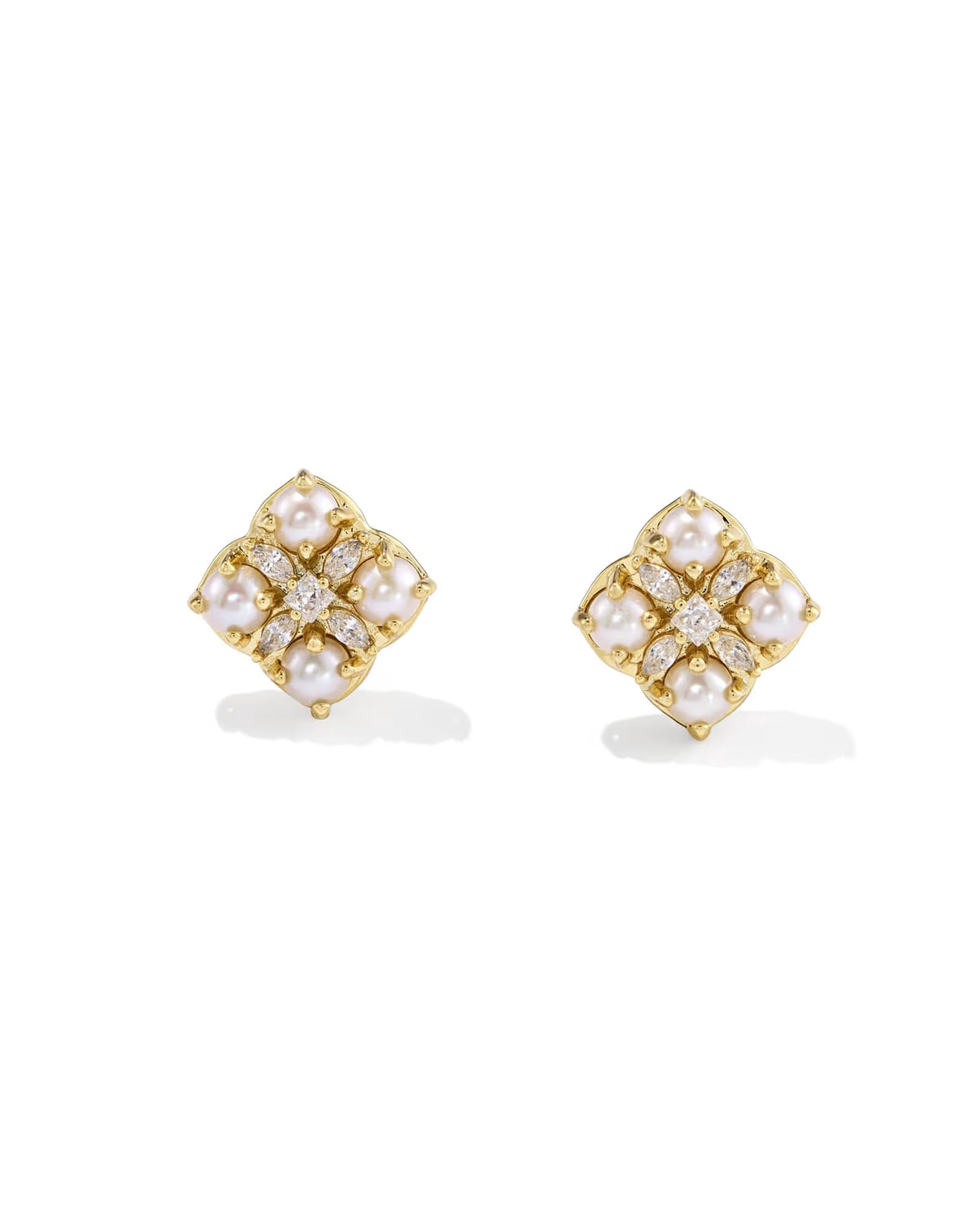 Kendra Scott | Dira Pearl Gold Stud Earrings