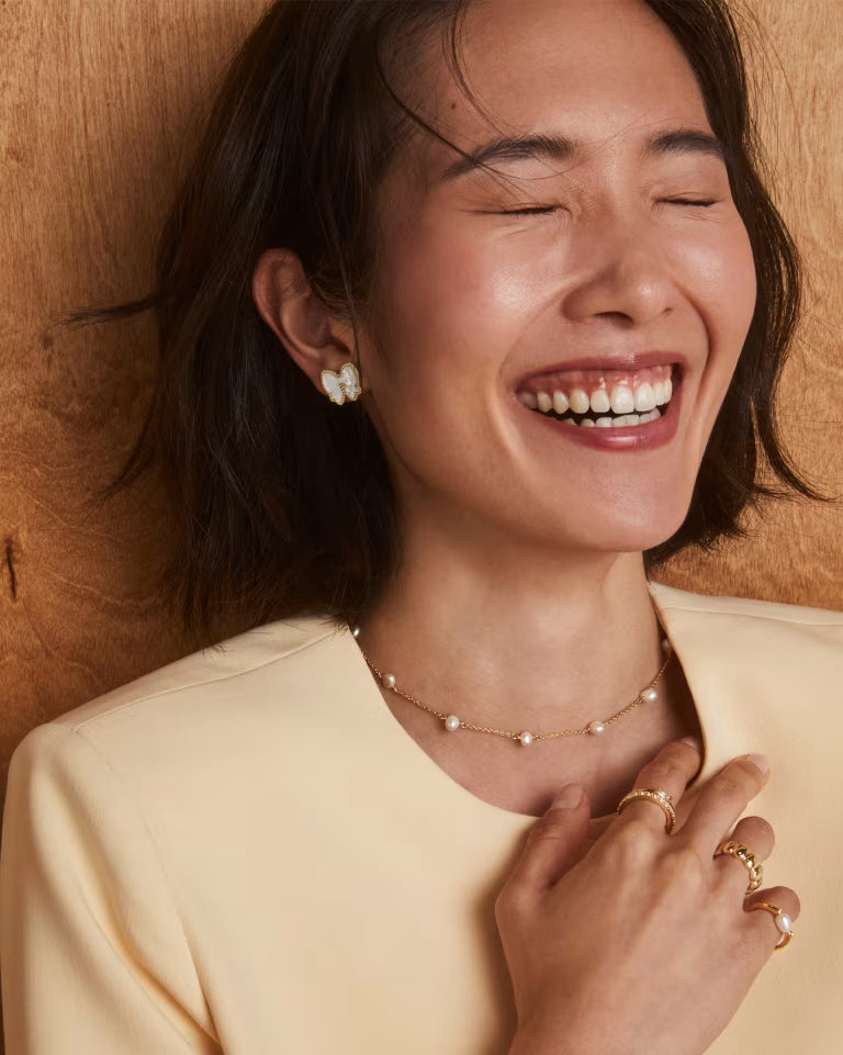 Kendra Scott | Leighton Gold Pearl Strand Necklace
