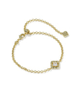 Kendra Scott | Mallory Crystal Gold Delicate Chain Bracelet