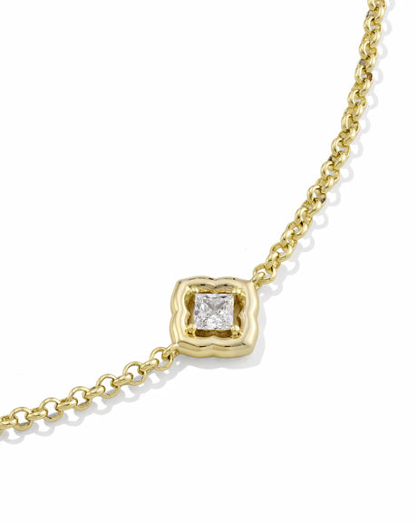 Kendra Scott | Mallory Crystal Gold Delicate Chain Bracelet