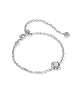 Kendra Scott | Mallory Crystal Silver Delicate Chain Bracelet