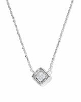 Kendra Scott | Mallory Crystal Silver Short Pendant Necklace
