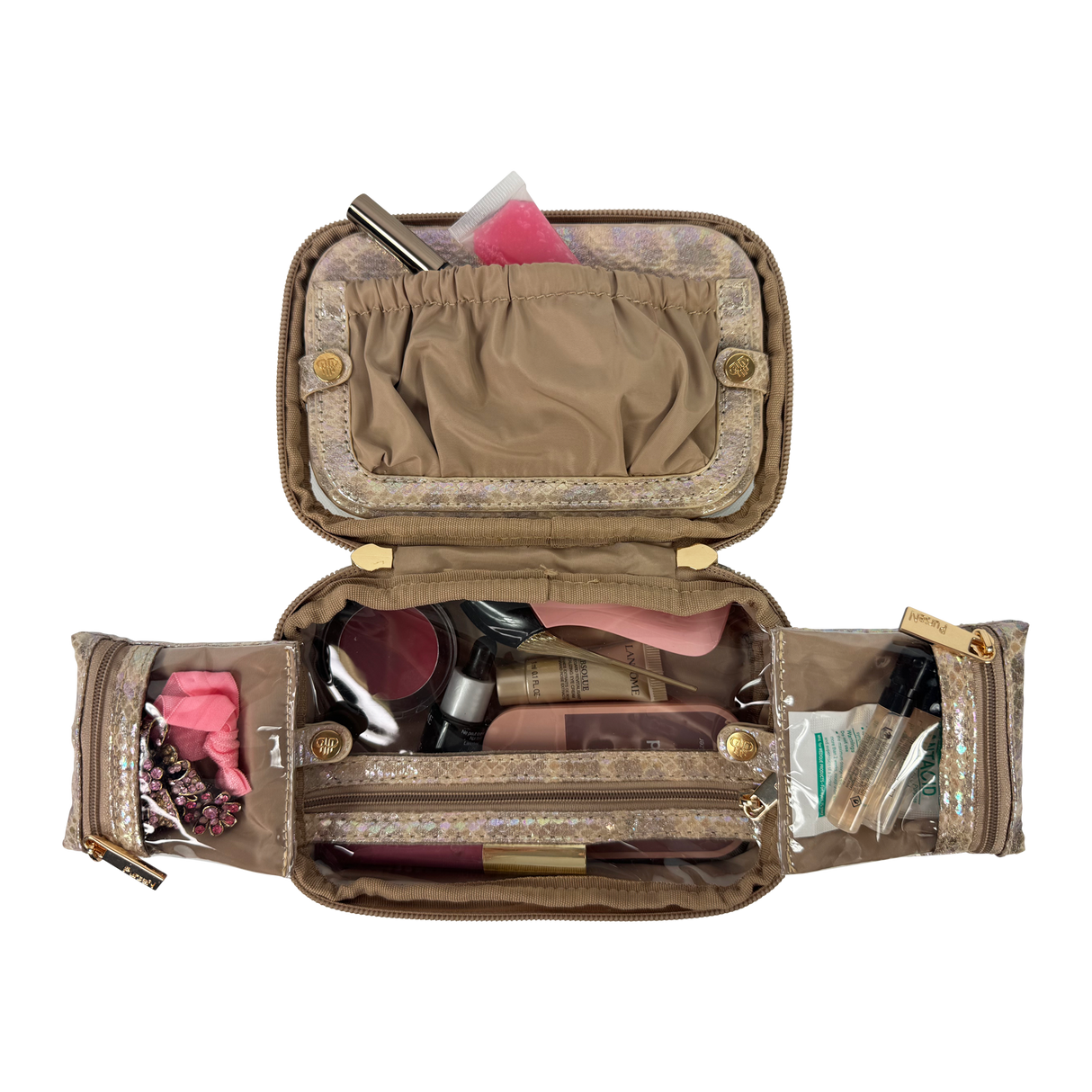 PurseN | LITTMINI Lighted Mirror Case - Glimmer Leopard