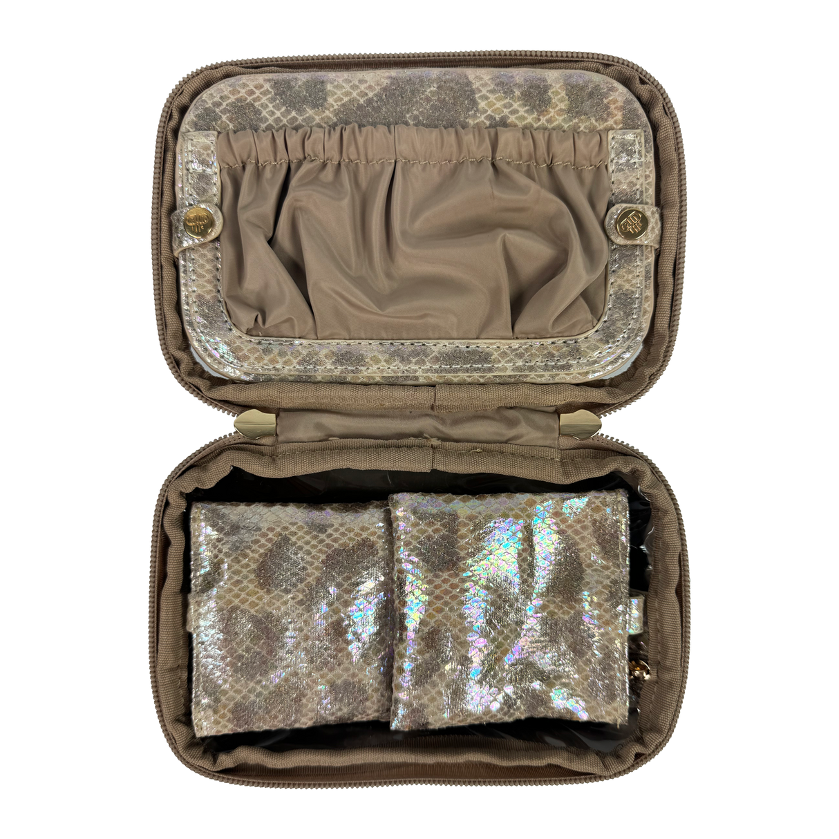 PurseN | LITTMINI Lighted Mirror Case - Glimmer Leopard