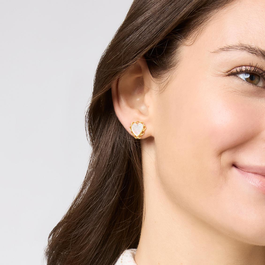 Julie Vos | Lace Heart Stud