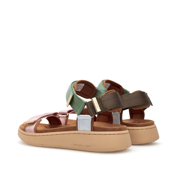 WODEN |  Line Sandal - Algae Multi