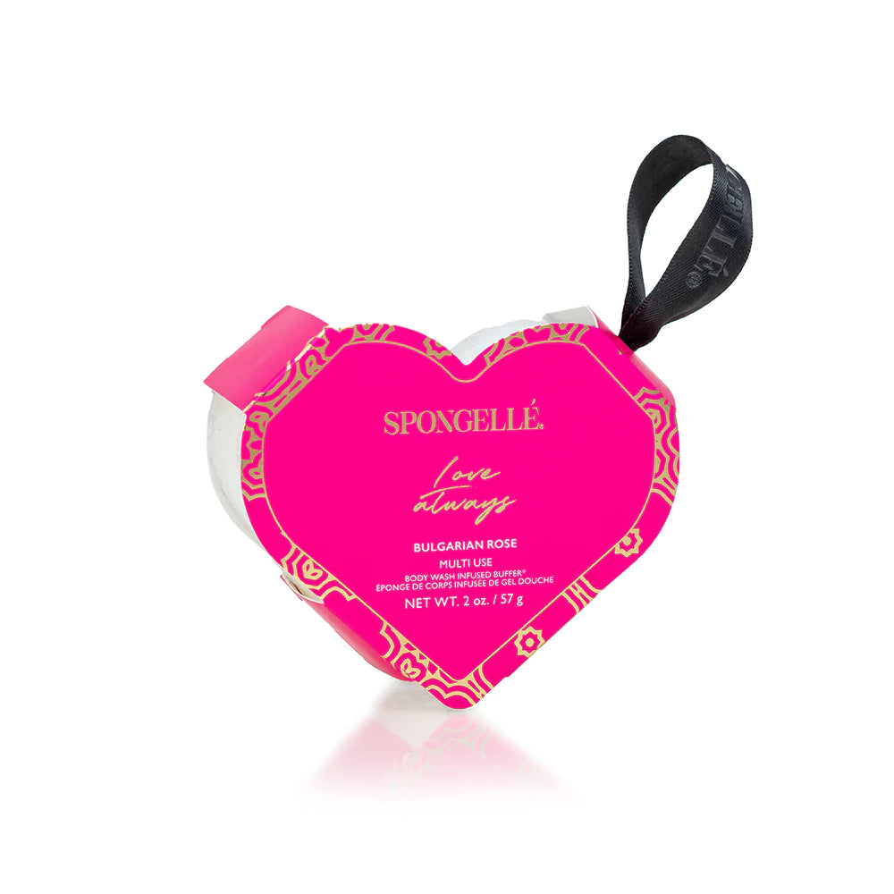 Spongelle | Love Always Bulgarian Rose Heart Buffer