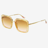 Freyrs | Lulu Acetate Womens Square Sunglasses-Yellow Pearl