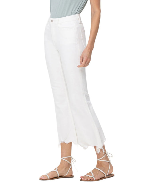 Vervet | Bella High Rise Flare Optic White Jeans