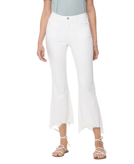 Vervet | Bella High Rise Flare Optic White Jeans