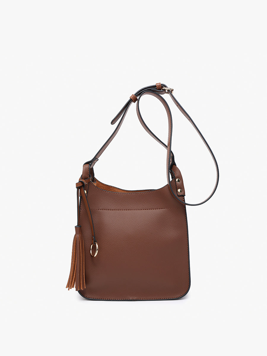 Jen & Co. | Lucinda Vegan Square Crossbody - Brown