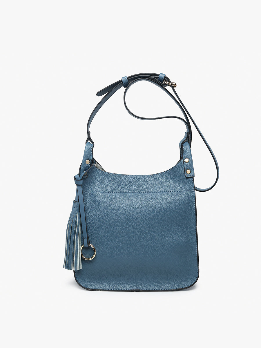 Jen & Co. | Lucinda Vegan Square Crossbody - Navy