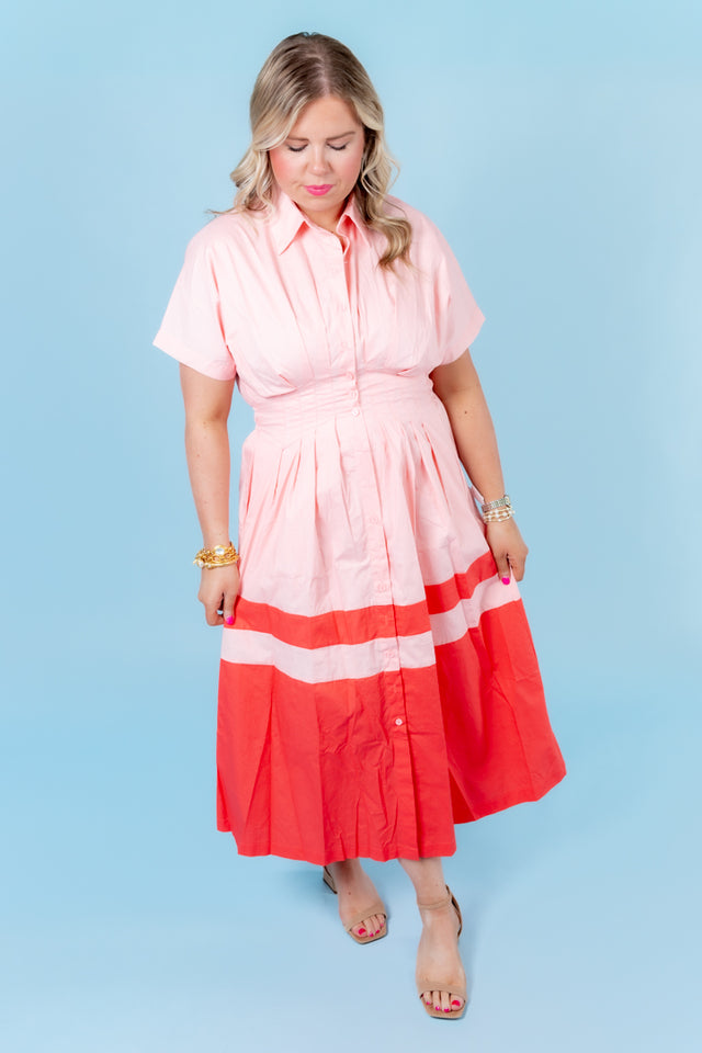 The Pleated Midi Dress
