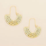 Scout | Chromacolor Miyuki U-Hoop Earring - Cream/Gold