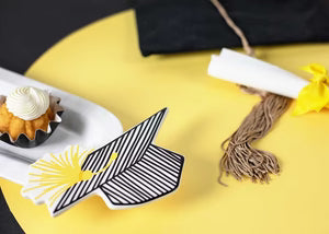 Happy Everything! | Mini Striped Graduation Cap Attachment