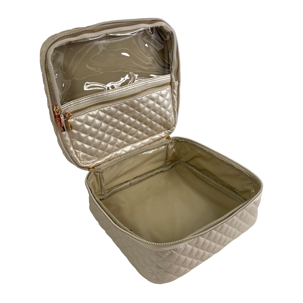 PurseN | Mini Diva Makeup Case - Pearl Quilted